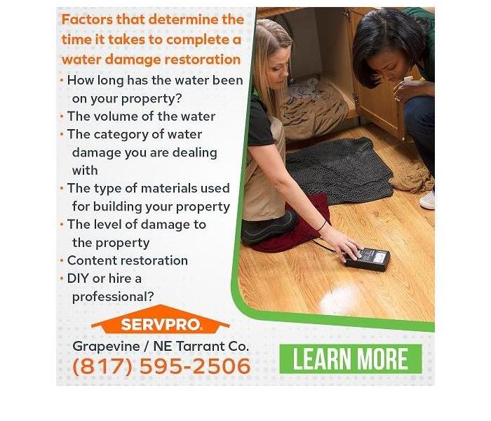 SERVPRO technician with a client