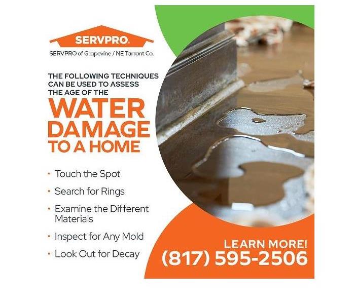 Water damage in a residential property